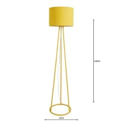 Elements Sara Ochre Floor Lamp -Dunelm Lights Sales 1000158556 alt04