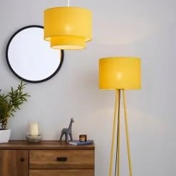 Elements Sara Ochre Floor Lamp -Dunelm Lights Sales 1000158556 alt08