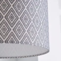 Dunelm Oslo Drum Lamp Shade 30cm Grey -Dunelm Lights Sales 1000158565 alt03