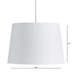 Dunelm Sara Tapered Lamp Shade 30cm White -Dunelm Lights Sales 1000158584 alt04