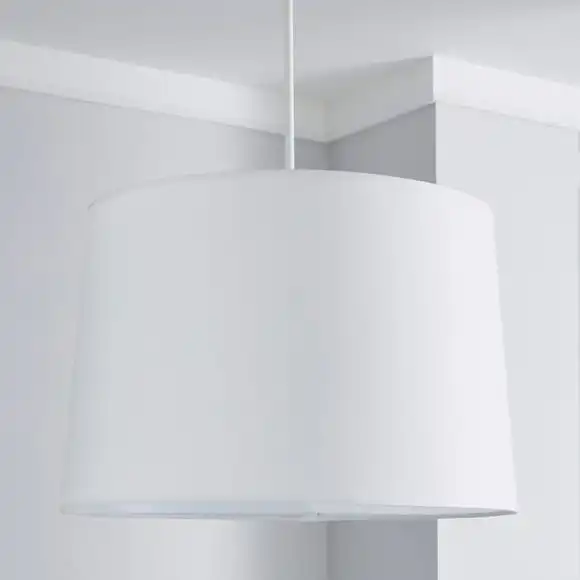 Dunelm Sara Tapered Lamp Shade 40cm White 2 Dunelm Sara Tapered Lamp Shade 40cm White - Image 2