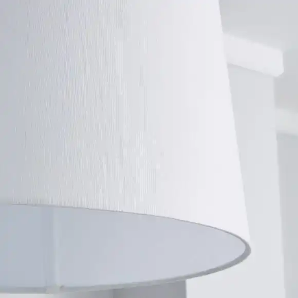 Dunelm Sara Tapered Lamp Shade 40cm White 3 Dunelm Sara Tapered Lamp Shade 40cm White - Image 3