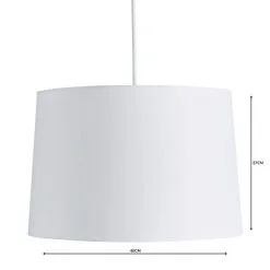 Dunelm Sara Tapered Lamp Shade 40cm White 8 Dunelm Sara Tapered Lamp Shade 40cm White -Dunelm Lights Sales 1000158585 alt04