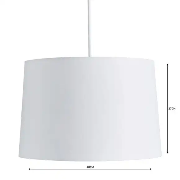 Dunelm Sara Tapered Lamp Shade 40cm White 4 Dunelm Sara Tapered Lamp Shade 40cm White - Image 4
