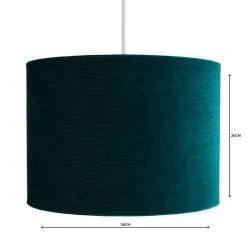 Dunelm Santos Drum Lamp Shade 36cm Green -Dunelm Lights Sales 1000158594 alt04