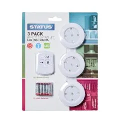 Status LED Multi Purpose Light With Remote 3 Pack -Dunelm Lights Sales 1000158620 alt04