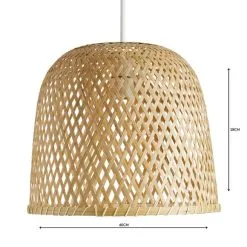 Dunelm Leena Bamboo Easy Fit Pendant -Dunelm Lights Sales 1000158663 alt04