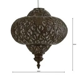 Dunelm Lucena Bronze Easy Fit Pendant -Dunelm Lights Sales 1000158666 alt04