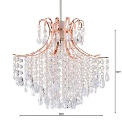 Dunelm Sheridan Jewel Copper Easy Fit Pendant -Dunelm Lights Sales 1000158678 alt04