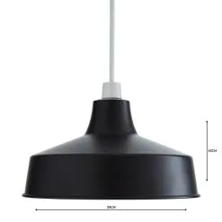 Dunelm Stern Black Easy Fit Pendant -Dunelm Lights Sales 1000158683 alt04