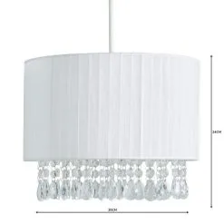 Dunelm Riah Jewel Shade Ivory Easy Fit Pendant -Dunelm Lights Sales 1000158686 alt04