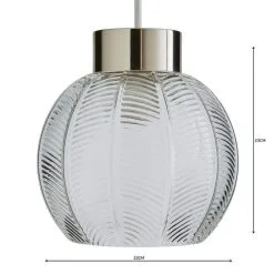 Dunelm Colleen Clear Glass Easy Fit Pendant -Dunelm Lights Sales 1000158690 alt04