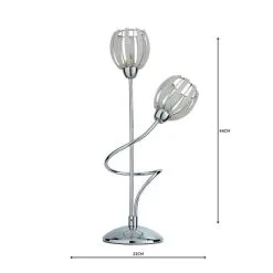 Dunelm Rosa 2 Arm Chrome Table Lamp -Dunelm Lights Sales 1000158699 alt04