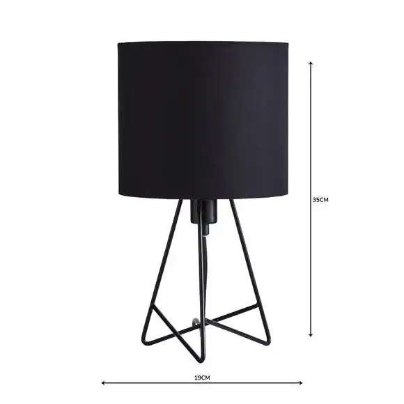Dunelm Mini Hester Black Table Lamp 5 Dunelm Mini Hester Black Table Lamp - Image 5