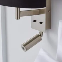 Dunelm Reader Shaded Black Wall Light -Dunelm Lights Sales 1000158739 alt02