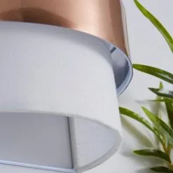 Dunelm Joey Ivory Shaded Copper Wall Light -Dunelm Lights Sales 1000158743 alt02