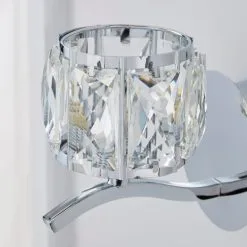 Dunelm Kleio Glass Chrome Wall Light 8 Dunelm Kleio Glass Chrome Wall Light -Dunelm Lights Sales 1000158744 alt02