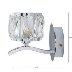 Dunelm Kleio Glass Chrome Wall Light 10 Dunelm Kleio Glass Chrome Wall Light -Dunelm Lights Sales 1000158744 alt04