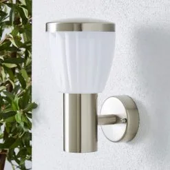 Dunelm Rover LED Frosted Shade Steel Outdoor Wall Light -Dunelm Lights Sales 1000158752 alt01