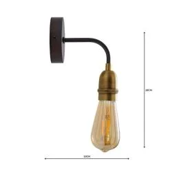 Dunelm Marsden Antique Brass Industrial Wall Light -Dunelm Lights Sales 1000158761 alt04