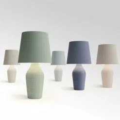 Dunelm Luna Stoneware Folkstone Blue Table Lamp -Dunelm Lights Sales 1000163951 alt05