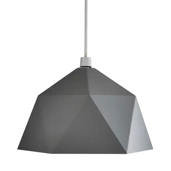 Dunelm Lily Geometric Easy Fit Pendant Grey 4 Dunelm Lily Geometric Easy Fit Pendant Grey - Image 4