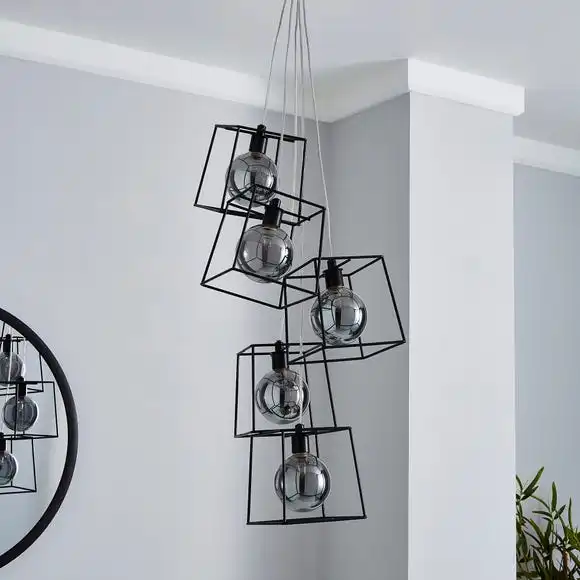 Dunelm Elena 5 Light Glass Ceiling Fitting 2 Dunelm Elena 5 Light Glass Ceiling Fitting - Image 2