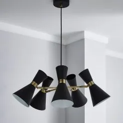 Dunelm Archie Black 5 Light Ceiling Fitting -Dunelm Lights Sales 1000166686 alt01