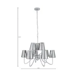 Dunelm Alister 9 Light Glass Ceiling Fitting -Dunelm Lights Sales 1000169099 alt07