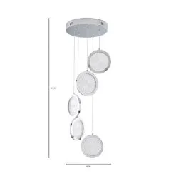 Dunelm Cora Cluster Disc 5 Light Ceiling Fitting -Dunelm Lights Sales 1000169126 alt07