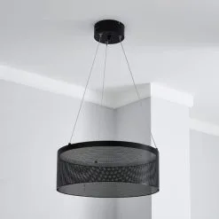 Dunelm Mesh Black LED Ceiling Fitting -Dunelm Lights Sales 1000169201 alt01
