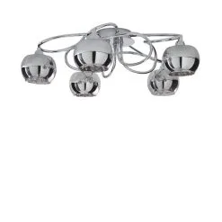 Dunelm Seychelles Smoked 5 Light Flush Ceiling Fitting -Dunelm Lights Sales 1000169234 alt04