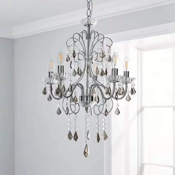 Dunelm Sophy 5 Light Chandelier 2 Dunelm Sophy 5 Light Chandelier - Image 2