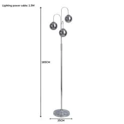 Dunelm Gigi 3 Light Chrome Floor Lamp -Dunelm Lights Sales 1000180640 alt07