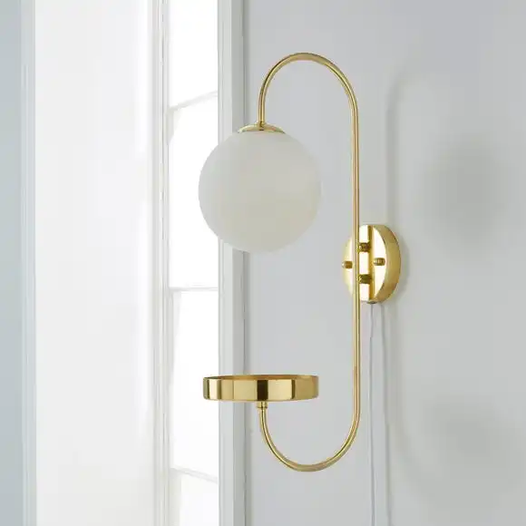 Dunelm Gigi Easy Fit Plug In White Wall Light 2 Dunelm Gigi Easy Fit Plug In White Wall Light - Image 2