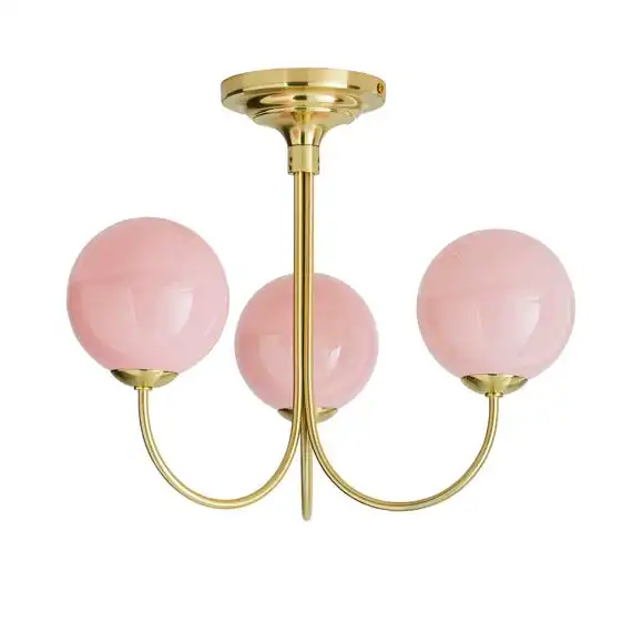 Dunelm Gigi Semi Flush Pink Ceiling Fitting 5 Dunelm Gigi Semi Flush Pink Ceiling Fitting - Image 5