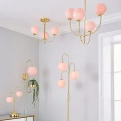 Dunelm Gigi Semi Flush Pink Ceiling Fitting 11 Dunelm Gigi Semi Flush Pink Ceiling Fitting -Dunelm Lights Sales 1000180655 alt08