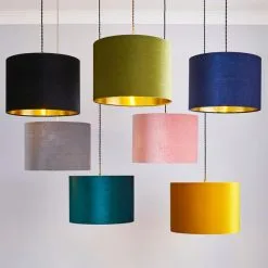 Dunelm Grey Santos Velvet Corduroy Shade -Dunelm Lights Sales 1000181102 alt08