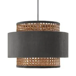 Dunelm Nova Velvet And Cane Shade 30cm -Dunelm Lights Sales 1000181511 alt05