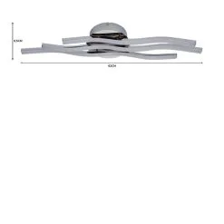 Dunelm Ripple Integrated LED Bathroom Ceiling Fitting -Dunelm Lights Sales 1000182543 alt07