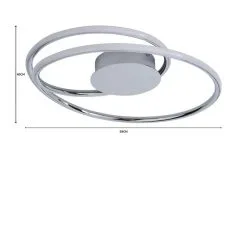 Dunelm Langdon 2 Light Integrated LED Bathroom Ceiling Fitting -Dunelm Lights Sales 1000182544 alt07
