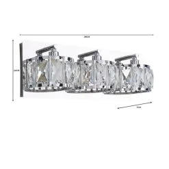 Dunelm Kylie Bathroom 3 Light Wall Light -Dunelm Lights Sales 1000182548 alt07