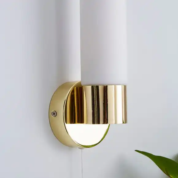 Dunelm Porto Bathroom Wall Light Brass 4 Dunelm Porto Bathroom Wall Light Brass - Image 4