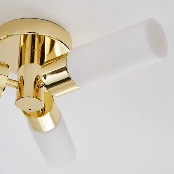 Dunelm Porto Bathroom 3 Light Ceiling Fitting Brass 3 Dunelm Porto Bathroom 3 Light Ceiling Fitting Brass - Image 3