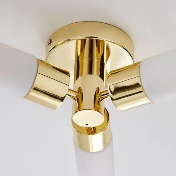 Dunelm Porto Bathroom 3 Light Ceiling Fitting Brass 4 Dunelm Porto Bathroom 3 Light Ceiling Fitting Brass - Image 4