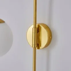 Dunelm Eniola Easy Fit Plug In Wall Light Gold -Dunelm Lights Sales 1000182573 alt03