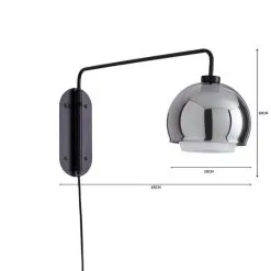 Elements Ramona Swing Arm Wall Light -Dunelm Lights Sales 1000182575 alt07