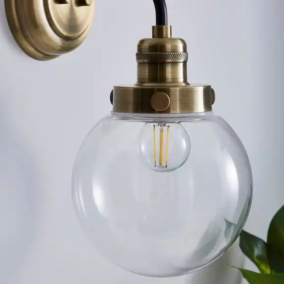 Dunelm Broden Bathroom Wall Light Ant Brass 3 Dunelm Broden Bathroom Wall Light Ant Brass - Image 3