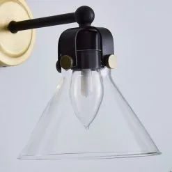 Dunelm Paulson Bathroom Wall Light Antique Brass -Dunelm Lights Sales 1000182579 alt02