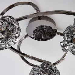 Dunelm Cecilie Ceiling Fitting Dark Chrome -Dunelm Lights Sales 1000182582 alt03